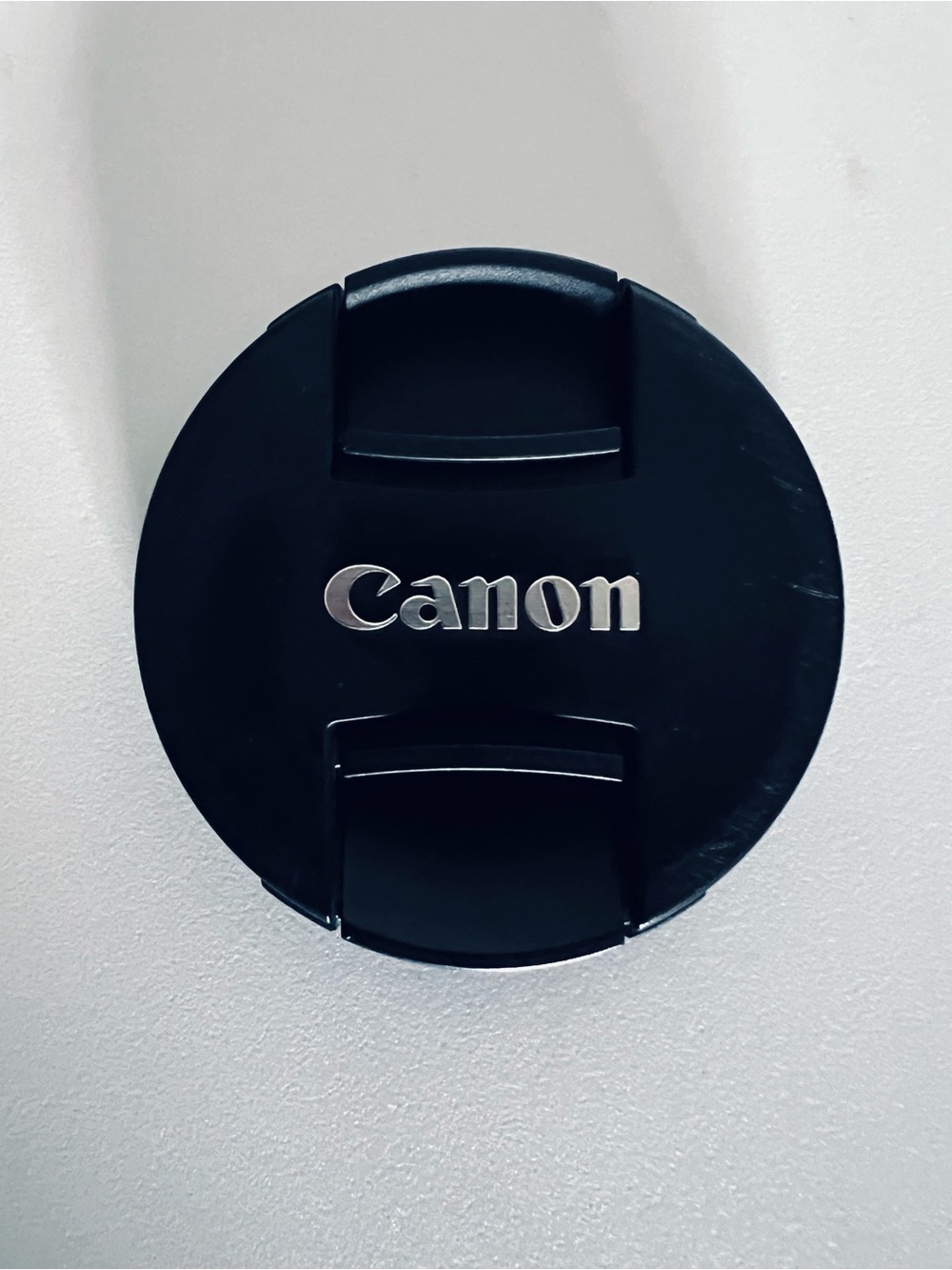Canon Black Front Lens Cap with Silver Logo Original Conditions New